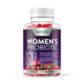 Built by Nature Probiotics for Women Gummies 3 Billion CFU, 6 Probiotic Strains with Cranberry Supplement, Digestive, Immune, Vaginal & Urinary Health, Shelf Stable, 60 Gummy