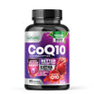 CoQ10 100mg Softgels, High Absorption Coenzyme Q10, Heart Health & Energy Production Support, Rapid Release Antioxidant Supplement - Gluten Free, Naturally Fermented, 60 Count – 2 Month Supply