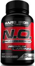 N.O. Nitric Oxide Booster with L-Arginine, L-Citrulline, Beta Alanine, AAKG - Non-GMO, Gluten-Free, Vegan - Pre-Workout Supplement for Muscle Growth, Stamina, Energy, Pumps, Vascularity - 120 Capsules