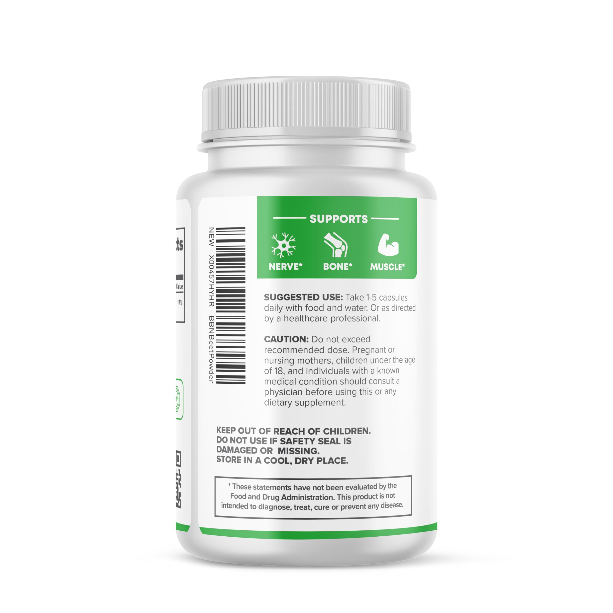 Saver Supplements Magnesium Glycinate 500mg, 240 Capsules