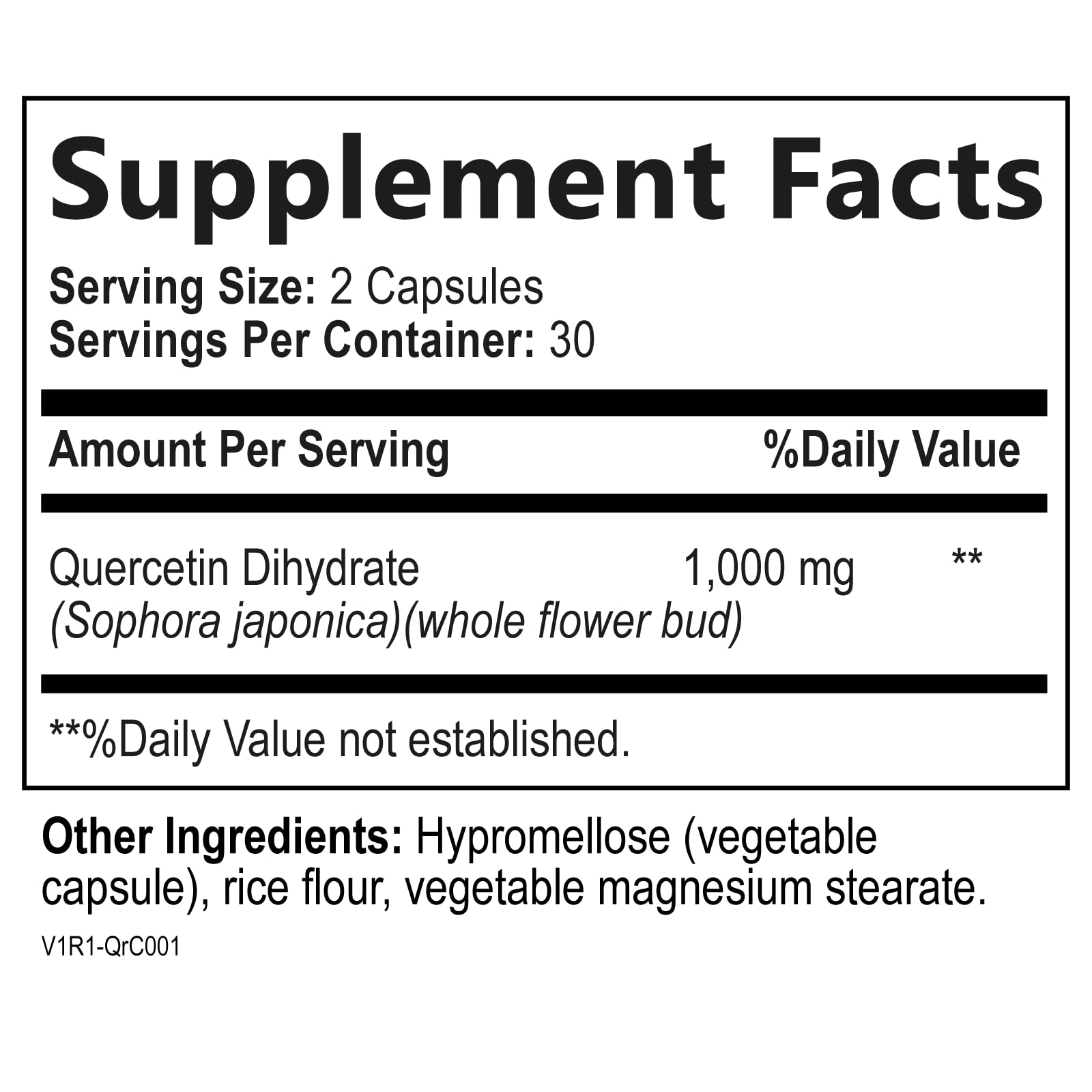 Built by Nature Quercetin 1000mg – High Potency Quercetin Dihydrate Antioxidant Flavonoid – Immune, Respiratory and Allergy Support - Non-GMO, Gluten-Free - 60 Veggie Capsules