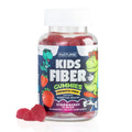 Kids Fiber Gummies, Daily Chicory Root Fiber Supplement, Plant Based, Non-GMO, for Digestive and Intestinal Gut Health, Low Sugar Prebiotic Fiber Gummy for Children, Strawberry Flavored, 60 Gummies