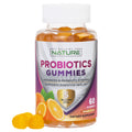 Probiotic Gummies – 5 Billion CFUs for Digestive & Gut Health - Reduces Occasional Bloating & Minor Abdominal Discomfort - Probiotic Gummy for Women & Kids - Natural Orange Flavor – 60 Gummies