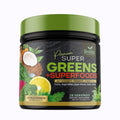 Greens Powder Superfood Supplement - Super Green Reds Smoothie Mix Blend with Spirulina, Wheat Grass, Chlorella, Beets, Probiotics, Natural Antioxidants - Vegan, Non-GMO - 28 Servings