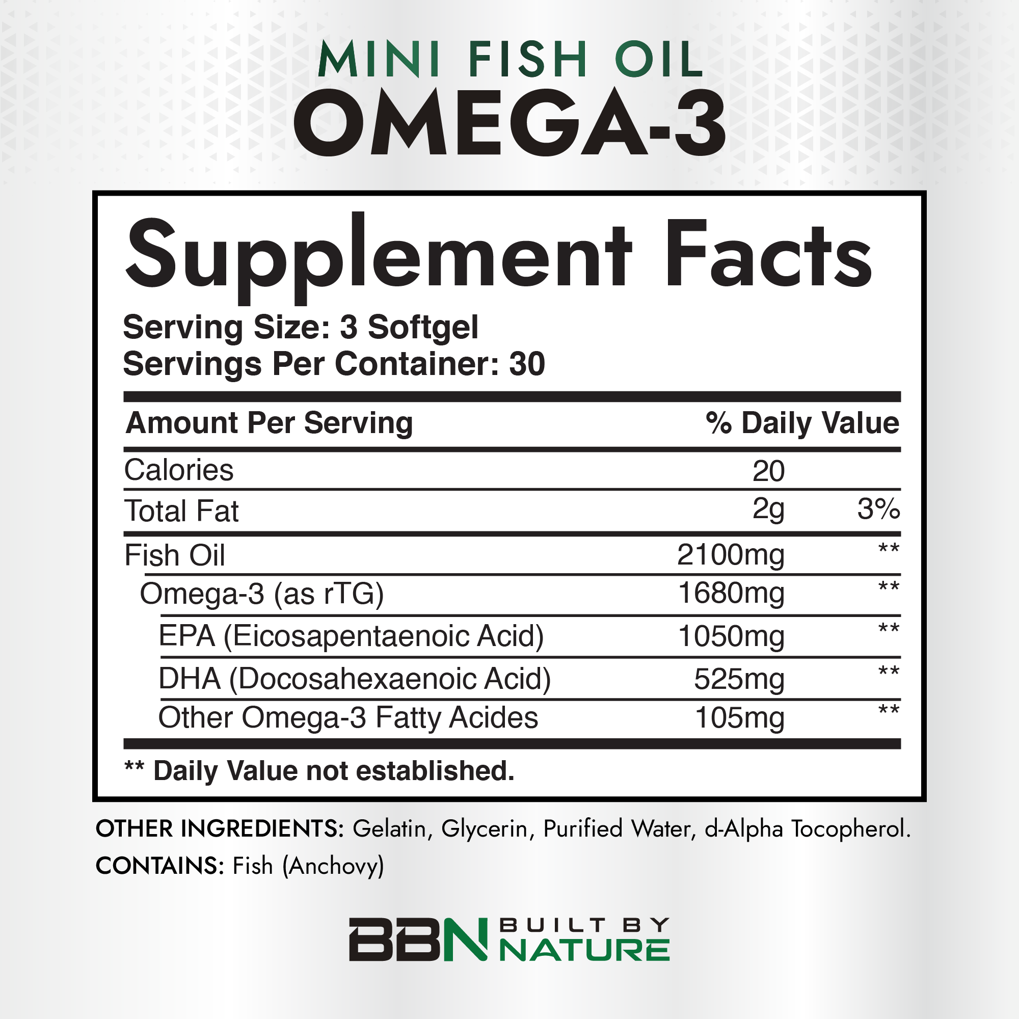 Omega 3 Mini Fish Oil