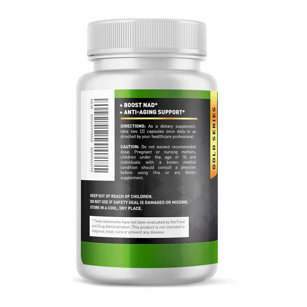 Built by Nature NAD Supplement – NAD+ Nicotinamide Riboside with Resveratrol & Quercetin 900mg Formula – NMN Alternative Supplement for Energy, Cellular Health & Anti-Aging – 90 Capsules