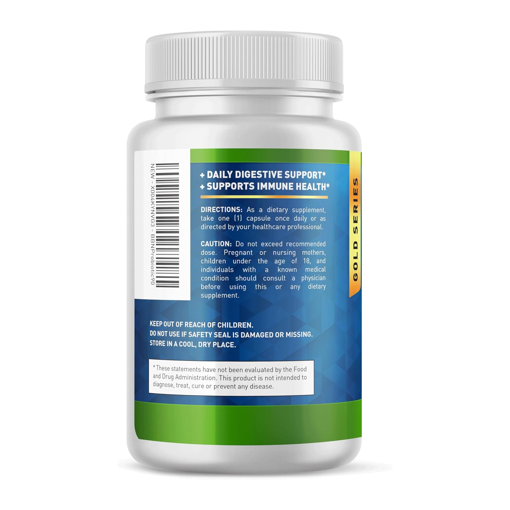 Built by Nature Probiotic 60 Billion CFU – 20 Strains + Prebiotics – Immune & Digestive Support – for Women & Men – Delayed Release Capsules, Shelf Stable – 3 Month Supply - 90 Capsules