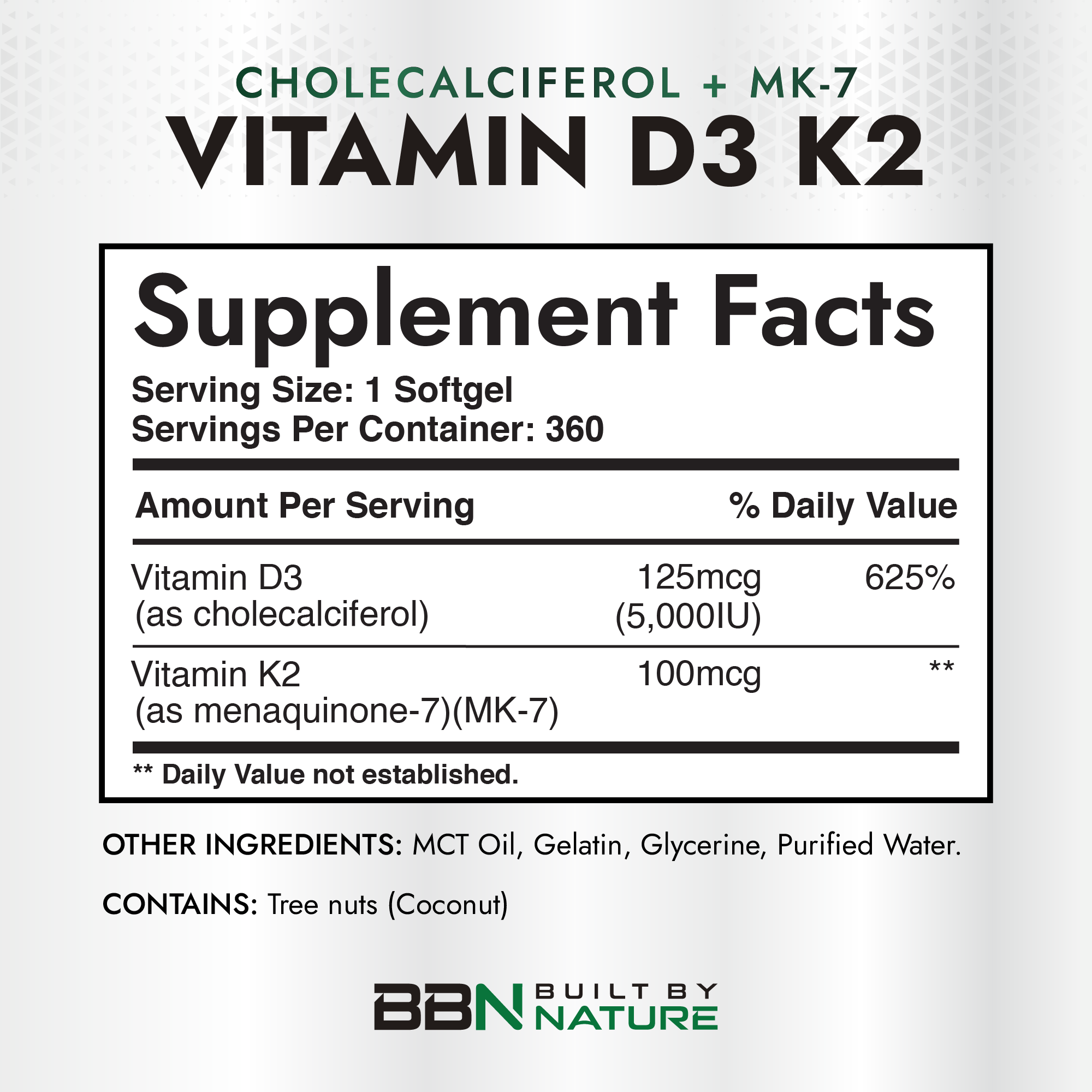 Vitamin D3 K2