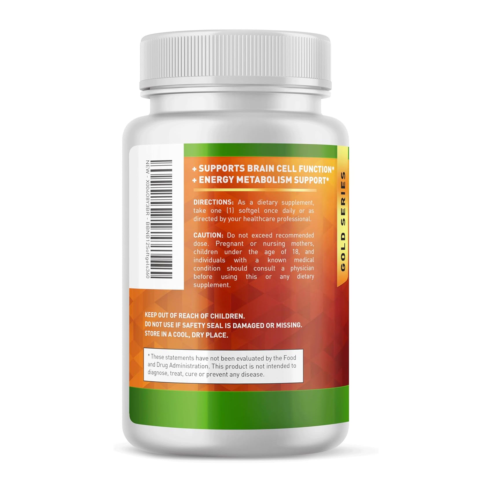 Built by Nature Vitamin B12 1000 mcg Methylcobalamin - Extra Strength Fast Dissolve Soft Gels for Energy Metabolism & Nervous System Health - Non GMO -1 Year Supply - 360 Softgels