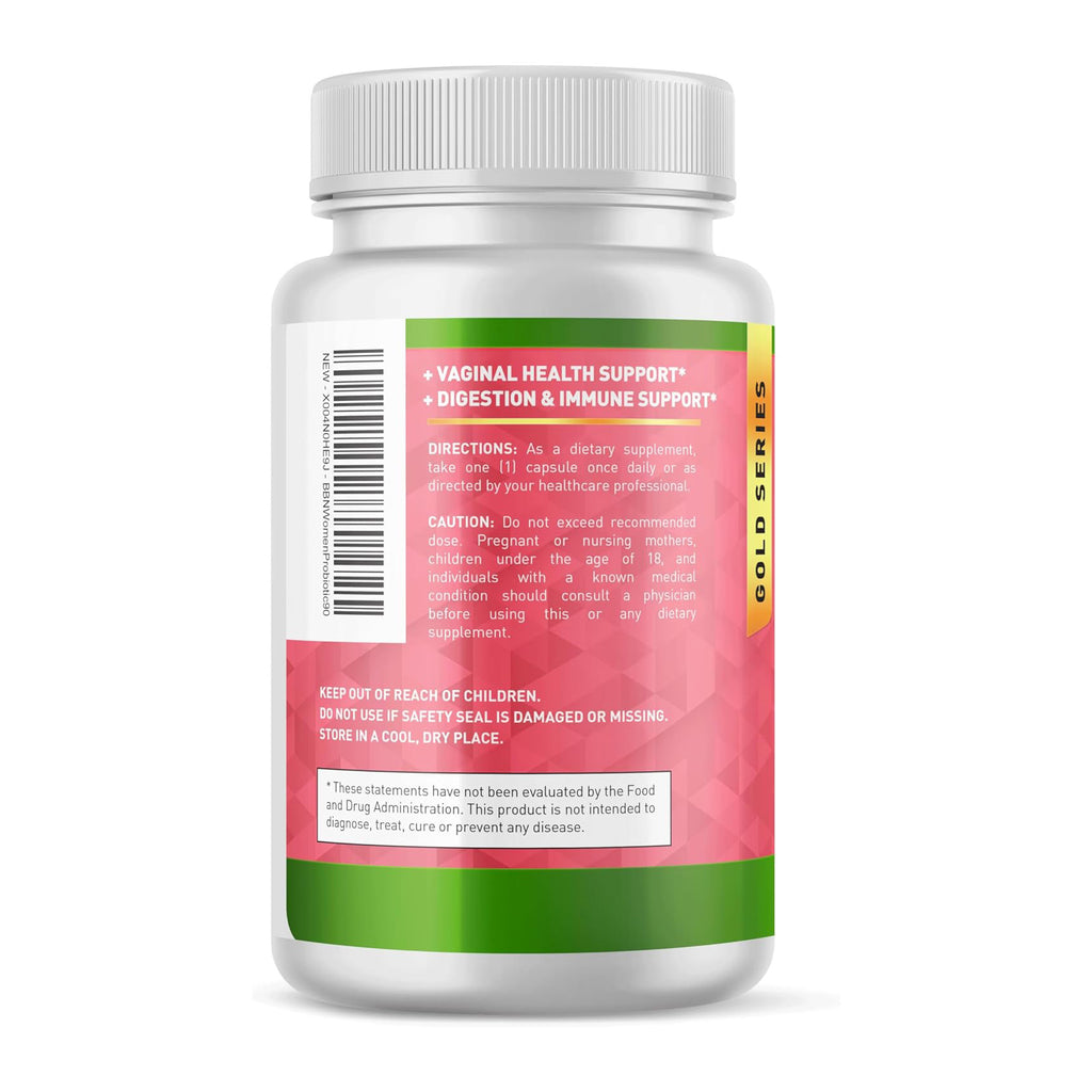 Built by Nature Probiotic for Women 60 Billion CFU – 20 Strains + Prebiotics – Vaginal & Digestive Support – Delayed Release Capsules, Shelf Stable – 3 Month Supply - 90 Capsules
