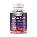 Probiotics for Women Gummies 3 Billion CFU, 6 Probiotic Strains with Cranberry Supplement, Digestive, Immune, Vaginal & Urinary Health, Shelf Stable, Delayed Release, Gluten Dairy Soy Free, 60 Gummy