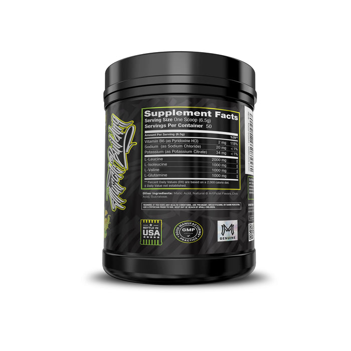 MuscleMotive Recoup BCAA Supplement - Advanced Recovery and Muscle Building Formula, BCAA's, L-Glutamine, Electrolytes, Vitamin B6, Lemon Lime Flavor, 50 Servings