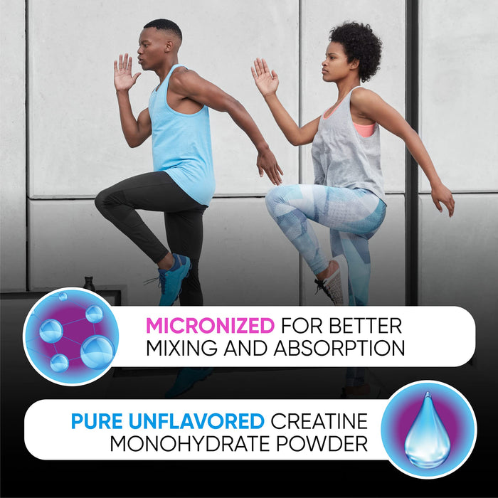 Creatine Monohydrate Powder - 5000mg Per Serving (5g) - Pure Micronized Creatine Monohydrate - Unflavored Pre Workout Creatine - Keto Friendly, Vegan - Muscle Building Supplement - 300G, 60 Servings