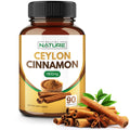 Cinnamon Supplement 1800mg with High Potency Organic Ceylon Cinnamon Powder, Supports Sugar Metabolism and Heart Health, Natural Antioxidant, Vegetarian, Non-GMO, Gluten Free, 90 Capsules